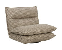 Sunpan 112769 - Colson Swivel Armless Chair - Torched Meringue